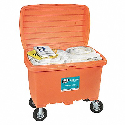 PIG KIT480OR Spill Kit Oil-Based Liquids Orange