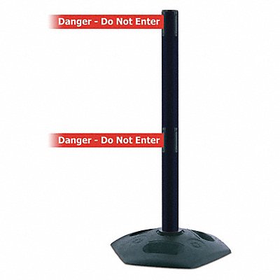 TENSABARRIER 886T233STDNORIXC Barrier Post with Belt Heavy Duty Rubber