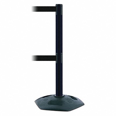 TENSABARRIER 886T233MAXNOB9XC Barrier Post with Belt 13 ft L Black