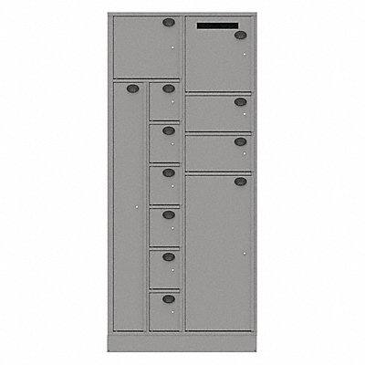SENTINEL 12AANPT Evidence Locker 36inW Grey 12Compartment