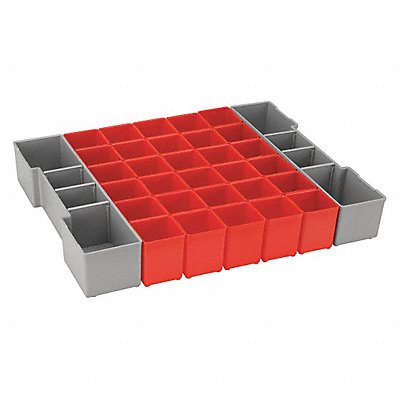 BOSCH ORG1ARED Bin Cup Set Red/Grey 2-1/2 in H