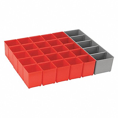 BOSCH ORG72RED Bin Cup Set Red/Grey 2-3/4 in H