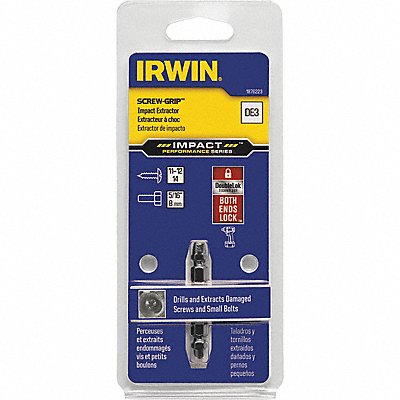 IRWIN 1876223 Screw Extractor 1 Pieces 1/4 Shank
