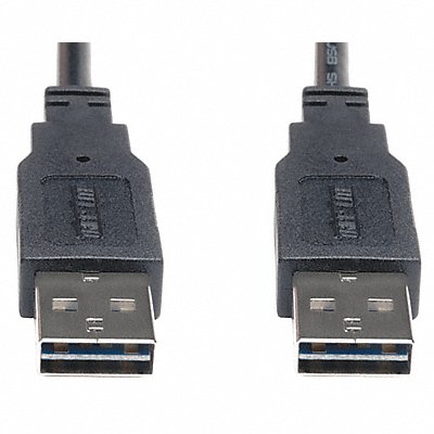 TRIPP LITE UR020003 Reversible USB Cable Black 3 ft.