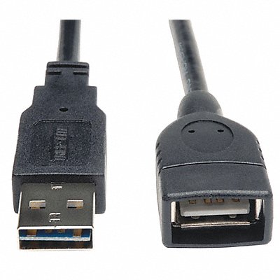 TRIPP LITE UR024001 Reversible USB Extension Cable Blck 1 ft