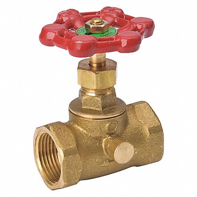 GRAINGER 105104NL Stop and Waste Valve Brass IPS 3/4 in.