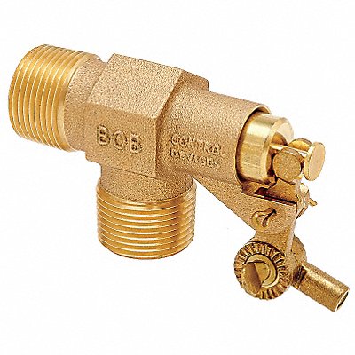 BOB R40038LF Float Valve 3/8in. LF Brass Pipe Mount