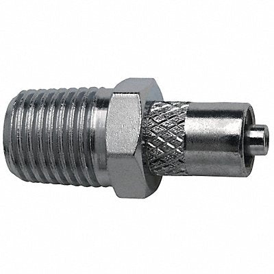 GRAINGER G512 Male Luer to 1/4 NPT Male Plated Brass