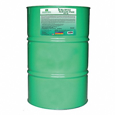 RENEWABLE LUBRICANTS 81606 Hydraulic Oil Drum Yellow 55 gal