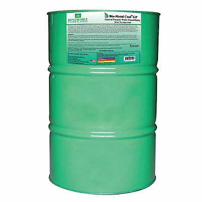 RENEWABLE LUBRICANTS 86806 Cutting Oil Tote Yellow 55 gal.