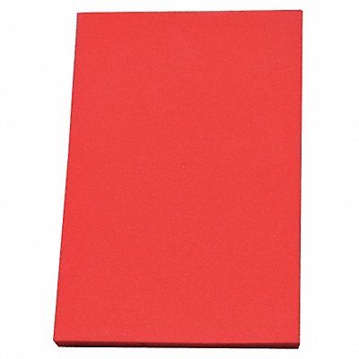 GRAINGER 1001350R Polyethylene Sheet L 24 in Red