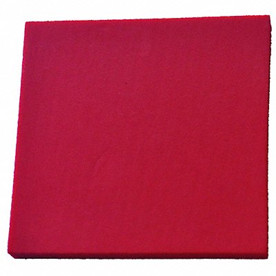 GRAINGER 1001321R Polyethylene Sheet L 24 in Red