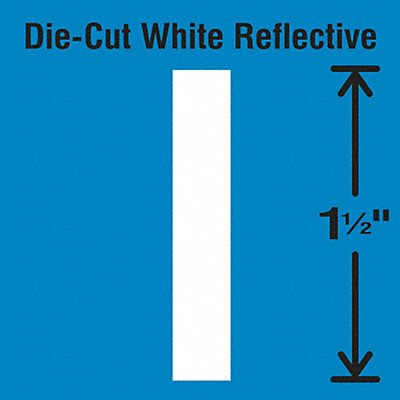 STRANCO INC DWR15I5 Die-Cut Reflective Letter Label I PK5