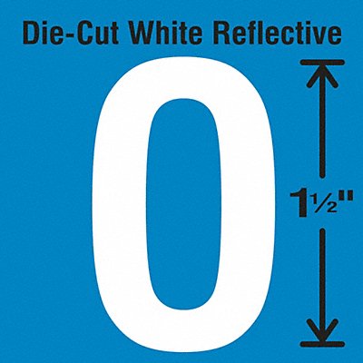 STRANCO INC DWR15O5 Die-Cut Reflective Letter Label O PK5