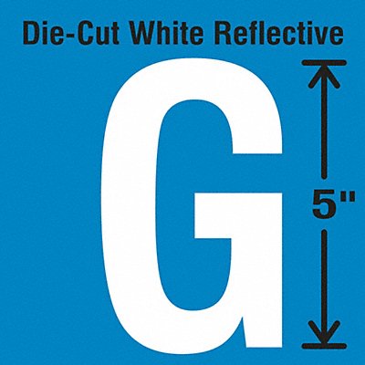 STRANCO INC DWR5G5 Die-Cut Reflective Letter Label G PK5