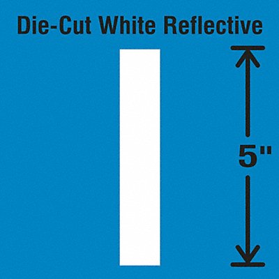 STRANCO INC DWR5I5 Die-Cut Reflective Letter Label I PK5