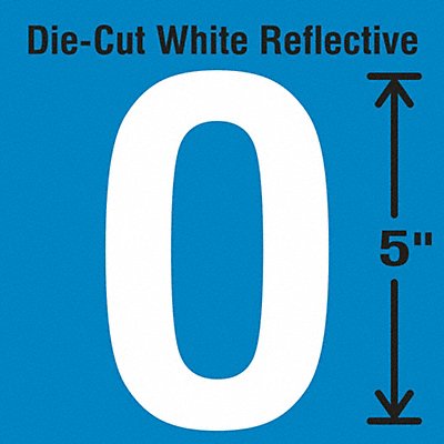 STRANCO INC DWR5O5 Die-Cut Reflective Letter Label O PK5