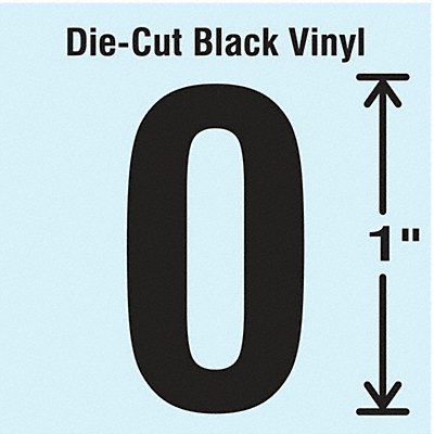 STRANCO INC DBV1010 Die Cut Number Label 0 10 Cards PK10