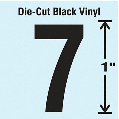 STRANCO INC DBV1710 Die Cut Number Label 7 PK10