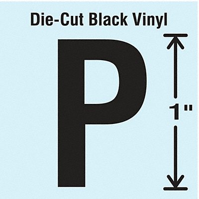 STRANCO INC DBV1P10 K8338 Die Cut Letter Label P 10 Cards PK10