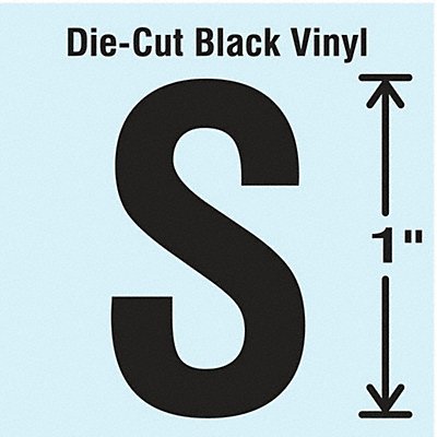 STRANCO INC DBV1S10 K8338 Die Cut Letter Label S 10 Cards PK10