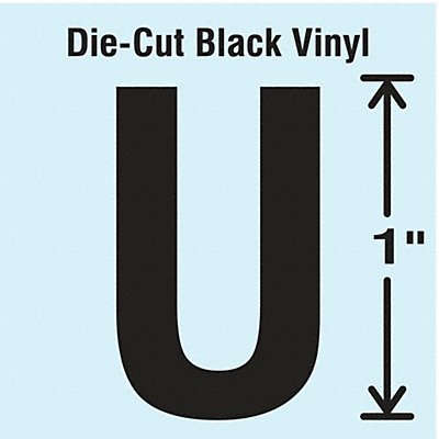STRANCO INC DBV1U10 K8338 Die Cut Letter Label U 10 Cards PK10