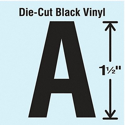 STRANCO INC DBV15A10 Die Cut Letter Label A 10 Cards PK10