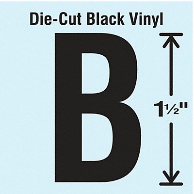 STRANCO INC DBV15B10 Die Cut Letter Label B 10 Cards PK10