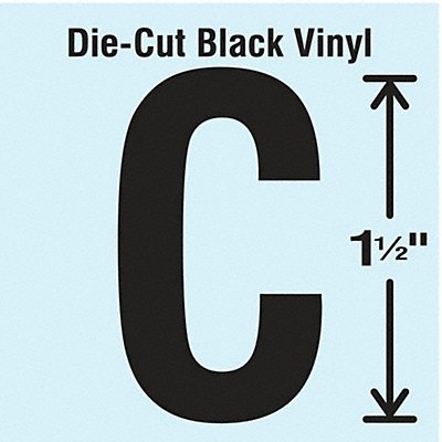 STRANCO INC DBV15C10 Die Cut Letter Label C 10 Cards PK10