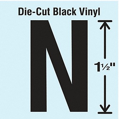 STRANCO INC DBV15N10 Die Cut Letter Label N 10 Cards PK10