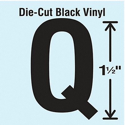 STRANCO INC DBV15Q10 Die Cut Letter Label Q 10 Cards PK10