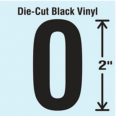STRANCO INC DBV2010 K8342 Die Cut Number Label 0 10 Cards PK10