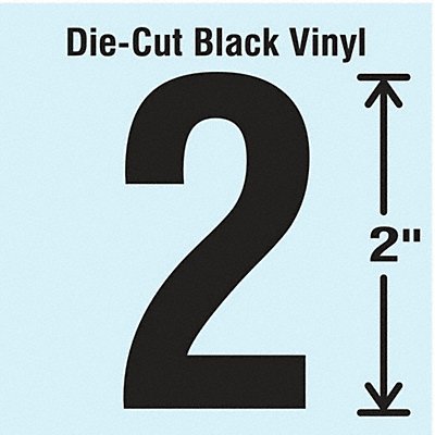 STRANCO INC DBV2210 K8342 Die Cut Number Label 2 10 Cards PK10
