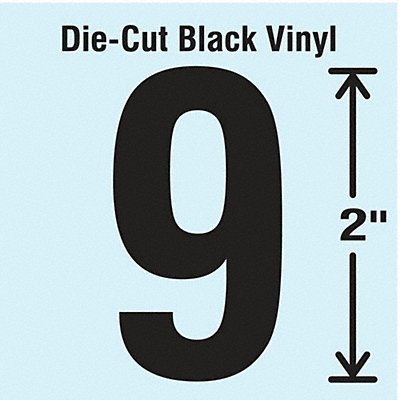 STRANCO INC DBV2910 K8342 Die Cut Number Label 9 10 Cards PK10