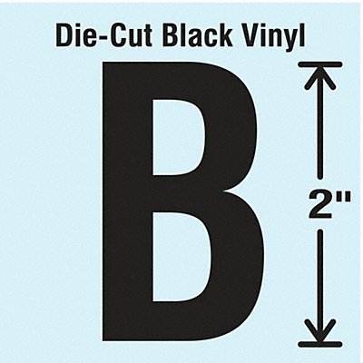 STRANCO INC DBV2B10 Die Cut Letter Label B 10 Cards PK10