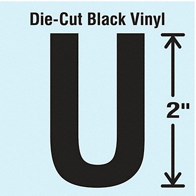 STRANCO INC DBV2U10 Die Cut Letter Label U 10 Cards PK10