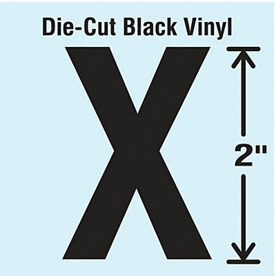 STRANCO INC DBV2X10 Die Cut Letter Label X 10 Cards PK10