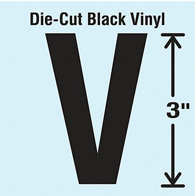 STRANCO INC DBV3V10 K8339 Die Cut Letter Label V 10 Cards PK10