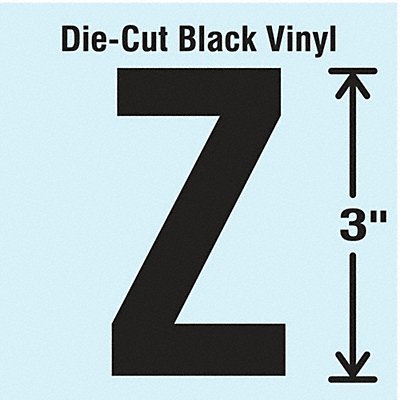 STRANCO INC DBV3Z10 K8339 Die Cut Letter Label Z 10 Cards PK10