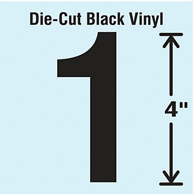 STRANCO INC DBV4110 K8352 Die Cut Number Label 1 10 Cards PK10