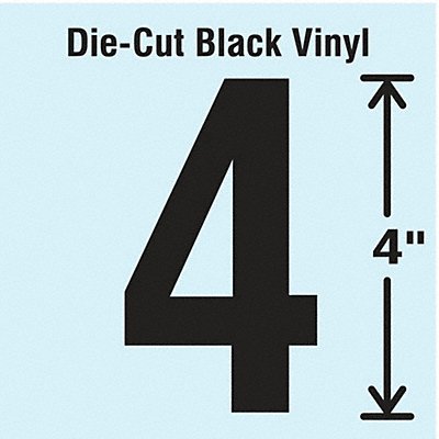 STRANCO INC DBV4410 K8352 Die Cut Number Label 4 10 Cards PK10