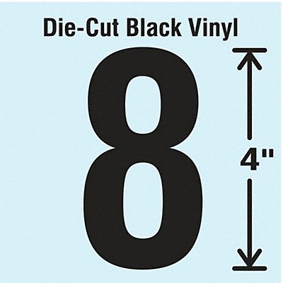 STRANCO INC DBV4810 K8352 Die Cut Number Label 8 10 Cards PK10
