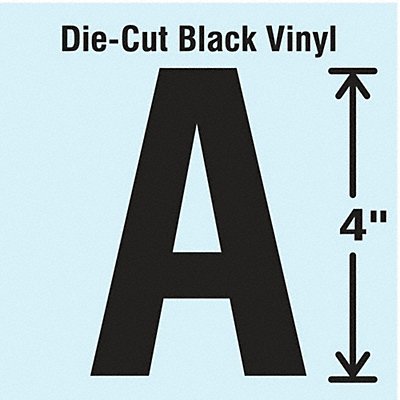 STRANCO INC DBV4A10 Die Cut Letter Label A 10 Cards PK10