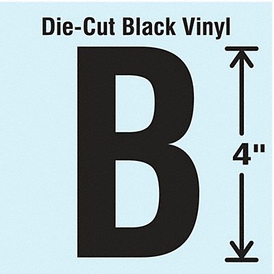 STRANCO INC DBV4B10 Die Cut Letter Label B 10 Cards PK10