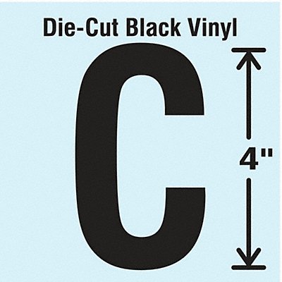 STRANCO INC DBV4C10 Die Cut Letter Label C 10 Cards PK10