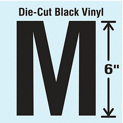 STRANCO INC DBVSINGLE6M K8340 Die Cut Letter Label M