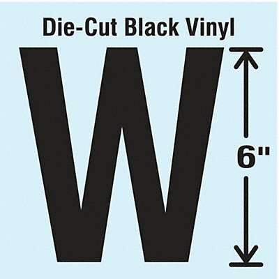 STRANCO INC DBVSINGLE6W K8340 Die Cut Letter Label W