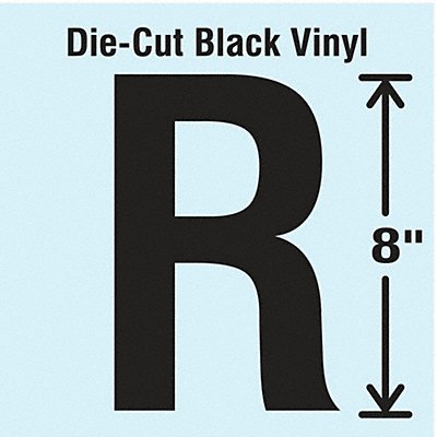 STRANCO INC DBVSINGLE8R K8341 Die Cut Letter Label R