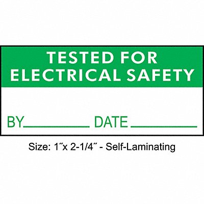 STRANCO INC TCSL321016 Inspection Labl 1x2.25in Polyester PK225