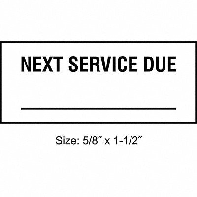 STRANCO INC TC10703 Inspection Label ENG Maintenance PK350